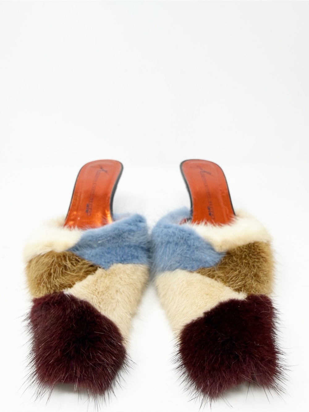 Giuseppe Zanotti Mink Fur Mule Heels Womens Size EU 37 - Picture 4 of 13